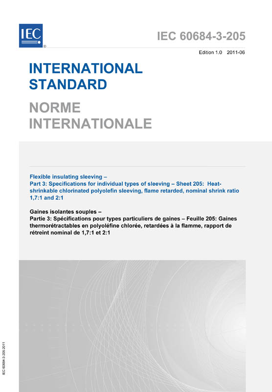 Cover IEC 60684-3-205:2011